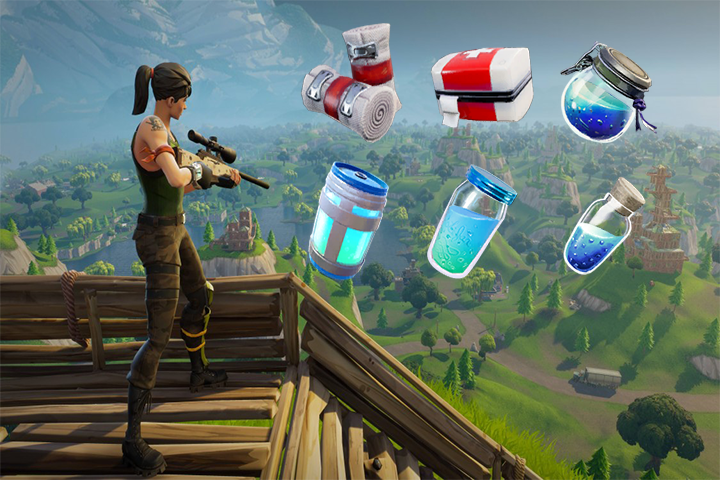 Fortnite : Tous les soins, bandages ou potions